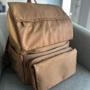 BEIS Ultimate Diaper Backpack in Camel